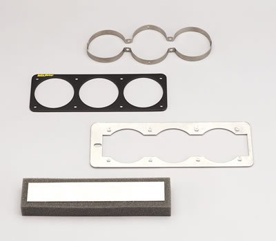 Autometer 87-93 Ford Mustang Black Triple 2-5/8in Gauge Cage