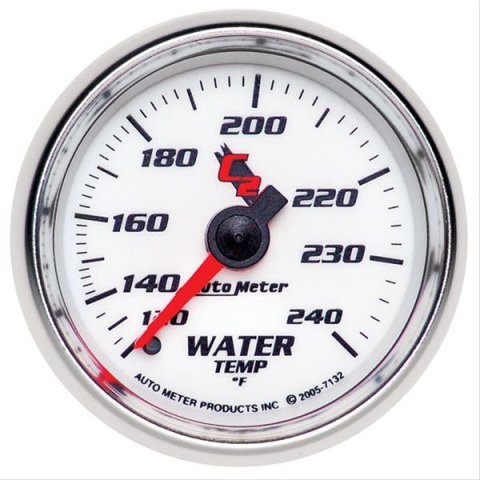Autometer C2 52mm Mechanical 120-240 Deg F Water Temperature Gauge