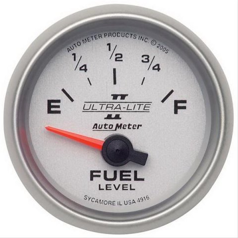 Autometer Ultra-Lite II 2-1/16in 73-10 OHMS Short Sweep Electronic Fuel Level Gauge