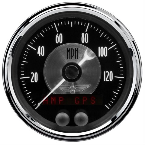 Autometer Prestige Series Black 3-3/8in Electrical 140mph