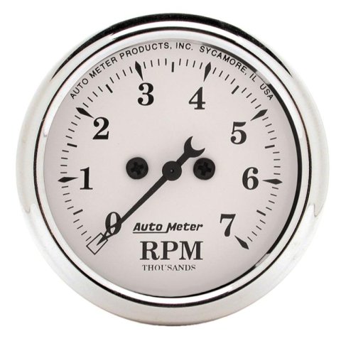 Auto Meter 2-1/16in 100PSI Electronic Oil Pressure Old Tyme White Gauge