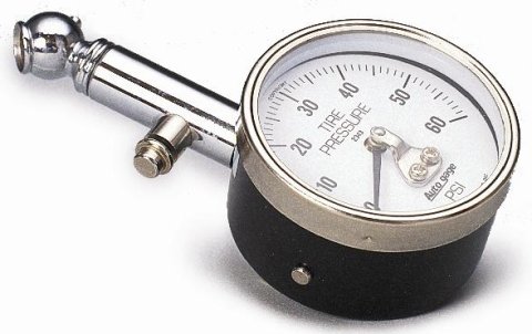 Autometer 60 PSi Peak/Hold Mechanical Tire Pressure Gauge