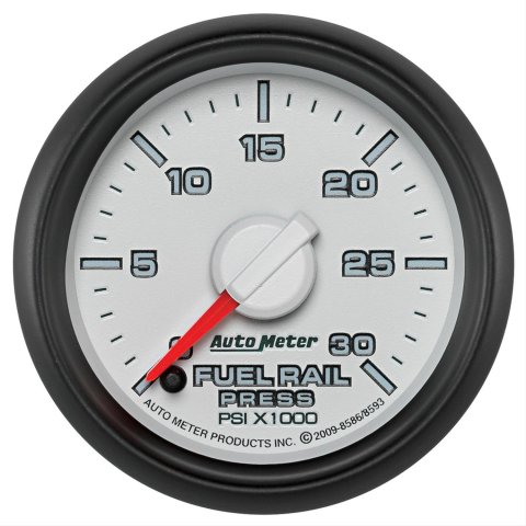 Autometer Factory Match Diesel Fuel Rail Pressure Gauge 52.4mm 0-30K PSI SE, Cummins 6.7 L, Dodge