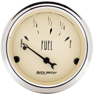 Autometer 2in 73 E/8-12 F Antique Beige Fuel Level Gauge