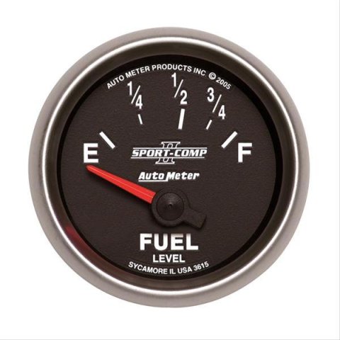 Autometer Sport-Comp II 2-5/8in Short Sweep Electronic 73-10ohms Fuel Level Gauge