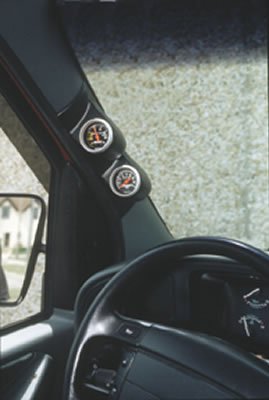 Autometer 88-01 Jeep Cherokee Dual Pod - Black