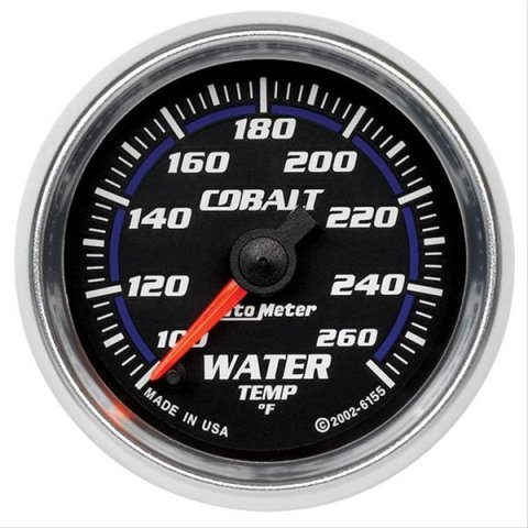 Autometer Cobalt 66.7mm 100-260 Degree F DSM Water Temperature Gauge