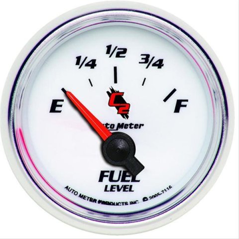 Autometer C2 52mm 240-33 Ohm Short Sweep Electronic Fuel Level Gauge
