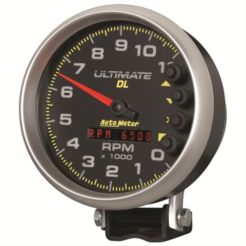 Autometer 5 inch Ultimate DL Playback Tachometer 11000 RPM - Black
