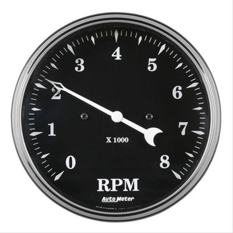 Auto Meter Gauge Tachometer 5in 8k RPM In-Dash Old Tyme Black