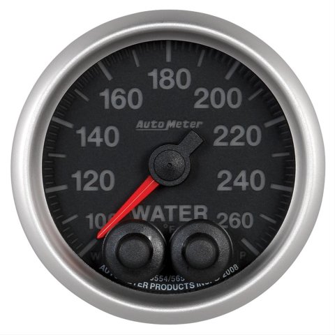 Autometer Elite Nascar 2-1/16in 100-260 Deg. F Water Temp. w/ Peak and Warn Gauge w/ Pro-Control
