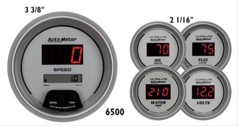 Autometer Ultra-lite Digital 5 Piece Set