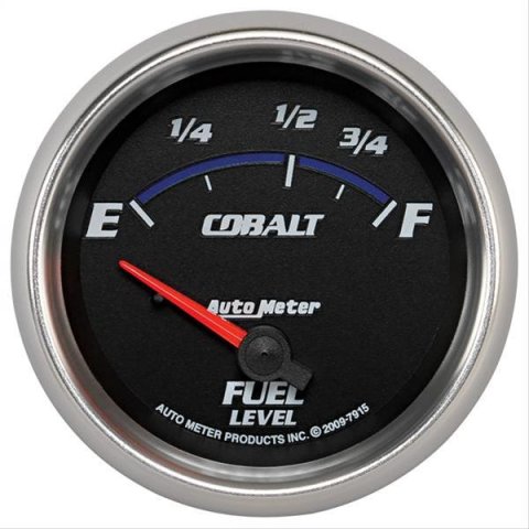 AutoMeter Gauge Fuel Level 2-5/8in. 73 Ohm(e) to 10 Ohm(f) Elec Cobalt