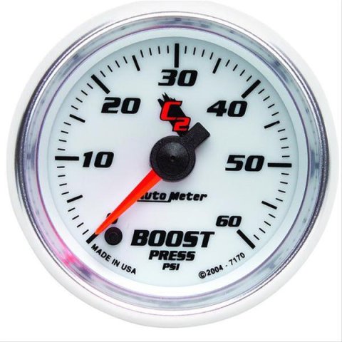 AutoMeter Gauge Boost 2-1/16in. 60PSI Digital Stepper Motor C2