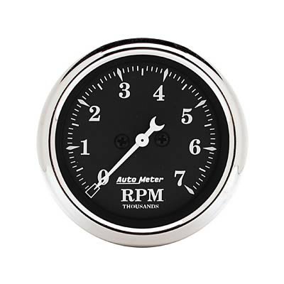 AutoMeter Gauge Tachometer 2-1/16in. 7K RPM In-Dash Old Tyme Black