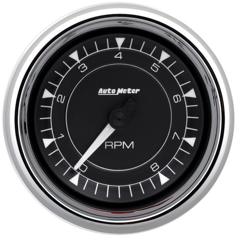 AutoMeter 3-3/8in 8K RPM In-Dash Tachometer Gauge - Chrome
