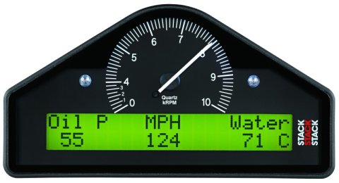 AutoMeter Stack Multi-Function Dash Display Logger (MFD) 0-8K RPM - Black