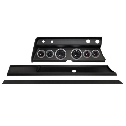 Autometer Chrono Chrome Direct Fit Dash Kit 1966 Chevy Chevelle (2 x 3-3/8in. / 4 x 2-1/16in.)