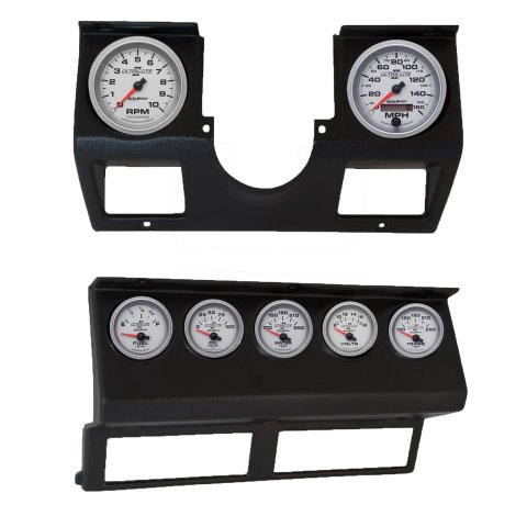 Autometer Ultra-Lite II Direct Fit Dash Kit 87-96 Jeep Wrangler YJ (Tach/MPH/FL/OilP/WTMP/VLT/TRNS)
