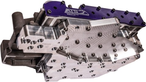 ATS Diesel 17-19 Dodge 68RFE Billet Channel Plate Valve Body Assembly (Blue Connector Solenoid Pack)