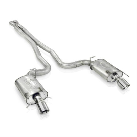 Stainless Works 2009-15 Cadillac CTS-V Sedan 3in Catback System X-Pipe Chambered Mufflers 4in Tips