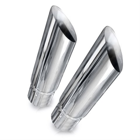 Stainless Works Angle Cut Resonator Tips 2 1/4in ID Inlet 3in Body