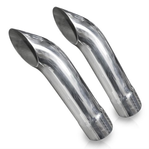 Stainless Works Short Turn Down Tips- 2 1/4in ID Inlet 2 1/4in Body