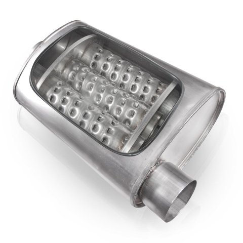 Stainless Works 2.5in ID OFFSET INLET/ 2.5in OD OFFSET OUTLET (ON SAME SIDE) 4inX8in