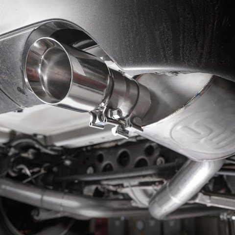 Stainless Works 4in Double Wall Slash-Cut Polished Tip Kit