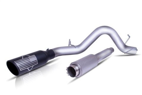 Gibson 20-21 Ford F250/F350 SD EXTND Cab (Long Bed) 7.3L Cat-Back Exhaust - Patriot Flag Series