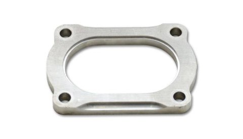 Vibrant T304 SS 4 Bolt Flange for 3in O.D. Oval tubing
