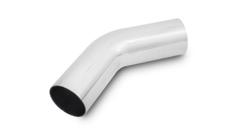 Vibrant 3.25in O.D. Universal Aluminum Tubing (45 Degree) 3.25in CLR 5in Leg Length