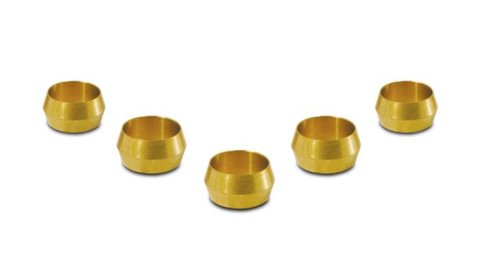 Vibrant Brass Olive Inserts 3/8in - Pack of 5