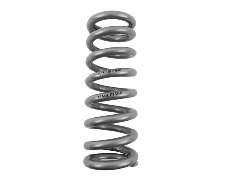 QA1 2-1/2in ID High Travel Spring - 10in Length x 550lbs/in - Silver Powder Coated