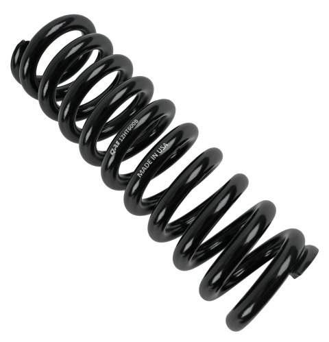 QA1 2-1/2in ID High Travel Spring - 12in Length x 600lbs/in - Black Powder Coated