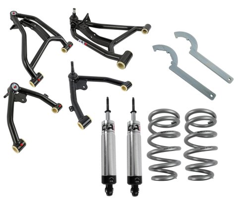 QA1 88-98 C1500 Level 2 Front Coil-Over Conversion Kit - Single Adjustable (550lbs/in)
