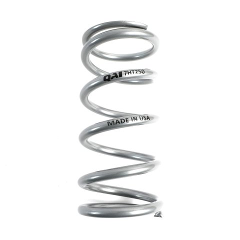 QA1 2-1/2in ID High Travel Spring - 7in Length x 250lbs/in - Silver Powder Coated