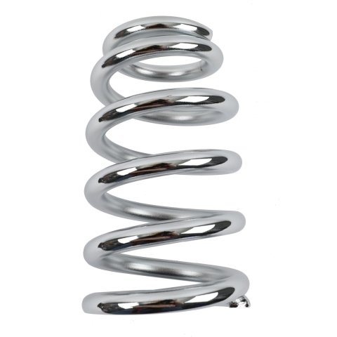 QA1 3-1/2in ID Tapered Spring - 8in Length x 600lbs/in - Chrome Plated