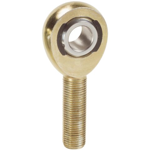 QA1 EX Series Endura Rod End - Male/Left Hand - .25in Bore x 1/4-28 - Carbon Steel