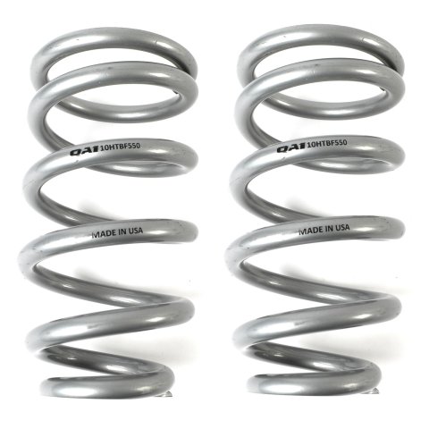 QA1 GM Pro Front Coil-Over System - Double Adj. - 10in x 550lbs/in - Flat Large - Aluminum