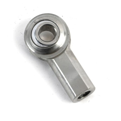 QA1 G Series 2-Pc Rod End - Female/Right Hand - .3125in Bore x 5/16-24 - Stainless Steel w/PTFE