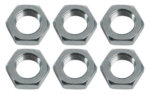 QA1 Jam Nut - 3/4-16 Right Hand - 1-1/8in Hex 7/16in Wide - Steel - 6 Pack