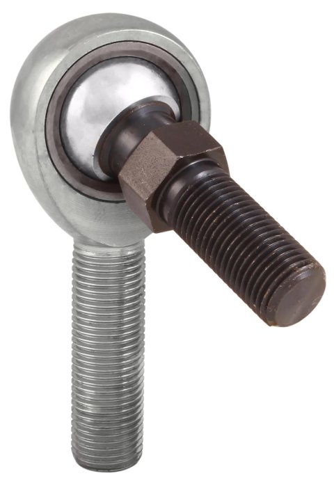 QA1 K Series 3-Pc Rod End - Male/Right Hand - .625in Bore x 3/4-16 w/Stud - Carbon Steel