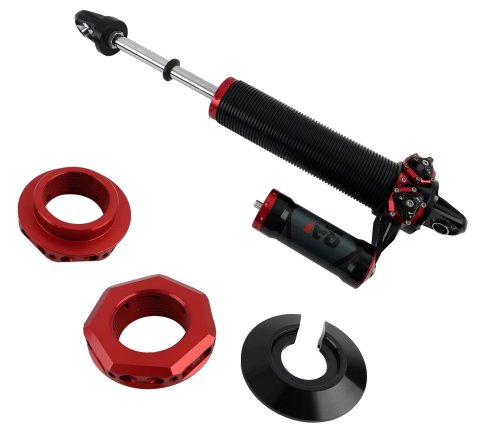 QA1 MOD Series Coil-Over Shock Absorber - Piggyback - Left Hand - Bearing Mount - 11.5in/16.875in