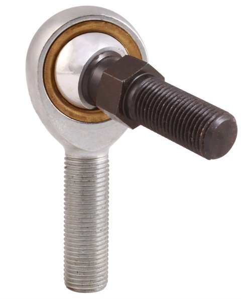QA1 V Series 3-Pc Rod End - Male/Left Hand - 10mm Bore x M10x1.5 w/Stud - Carbon Steel