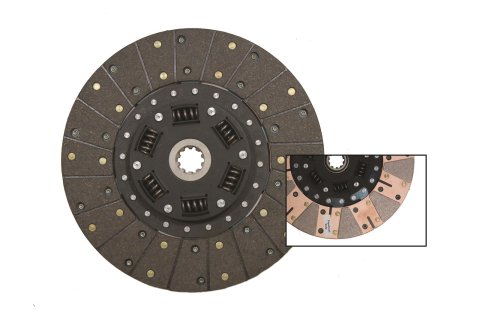 McLeod Disc 11 X 1-1/8 X 26 Spline Solid Hub Org/Brz Facing Vette Pull Clutch