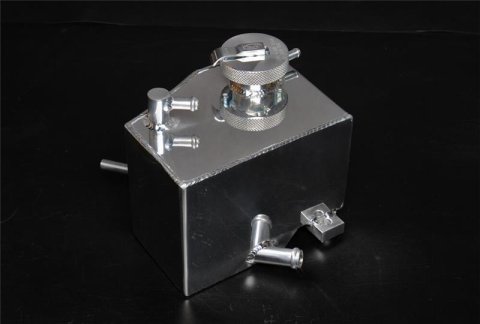 Weapon R 12 Fiat 500 1.4L 4cyl Polished Alum Coolant Tank (w/ Pressure Cap)