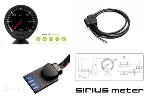 GReddy Sirius OBD Set (Turbo Meter)