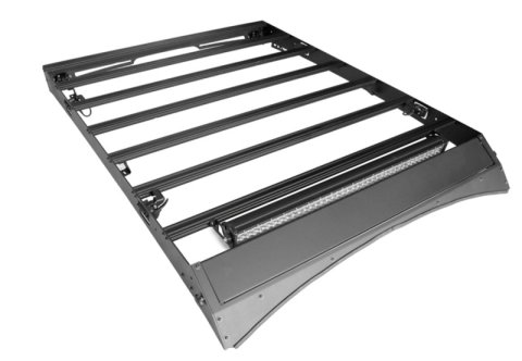 Cali Raised 14-21 Toyota Tundra Crew Max Premium Roof Rack - 52 In Dual Row Combo Beam/No Light