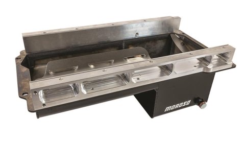 Moroso Dart LS Next Swap (w/Aluminum Spacers) Wet Sump 7qt 6in Baffled Steel Oil Pan